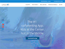 Tablet Screenshot of coparenter.com